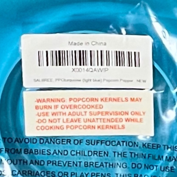 SALBREE New Sealed Microwave Collapsible Silicone Popcorn Popper- Light Blue - Picture 5 of 9